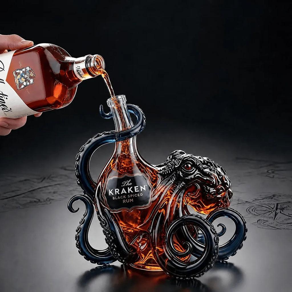 🎁 Vatertag: 49 % Rabatt – The Kraken Rum Edition: 3D-Oktopus-Flasche 🐙🥃 (2 kaufen – versandkostenfrei)