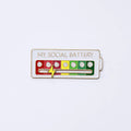 Funny Social Battery Mood Tracker Pin Creative Gift for Friends