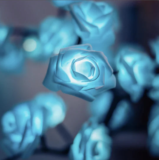 LED Simulation Flower Rose Tree Light Decorative Night Light Anniversary Gift for Lover - Yellow