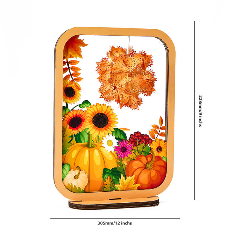 3D Paper Sculpture Night Light Fall Halloween Gifts for Kids and Adults Great Decor Light in Bedroom Living Room