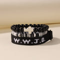Cross Three-Piece Bracelet Woven Bracelet