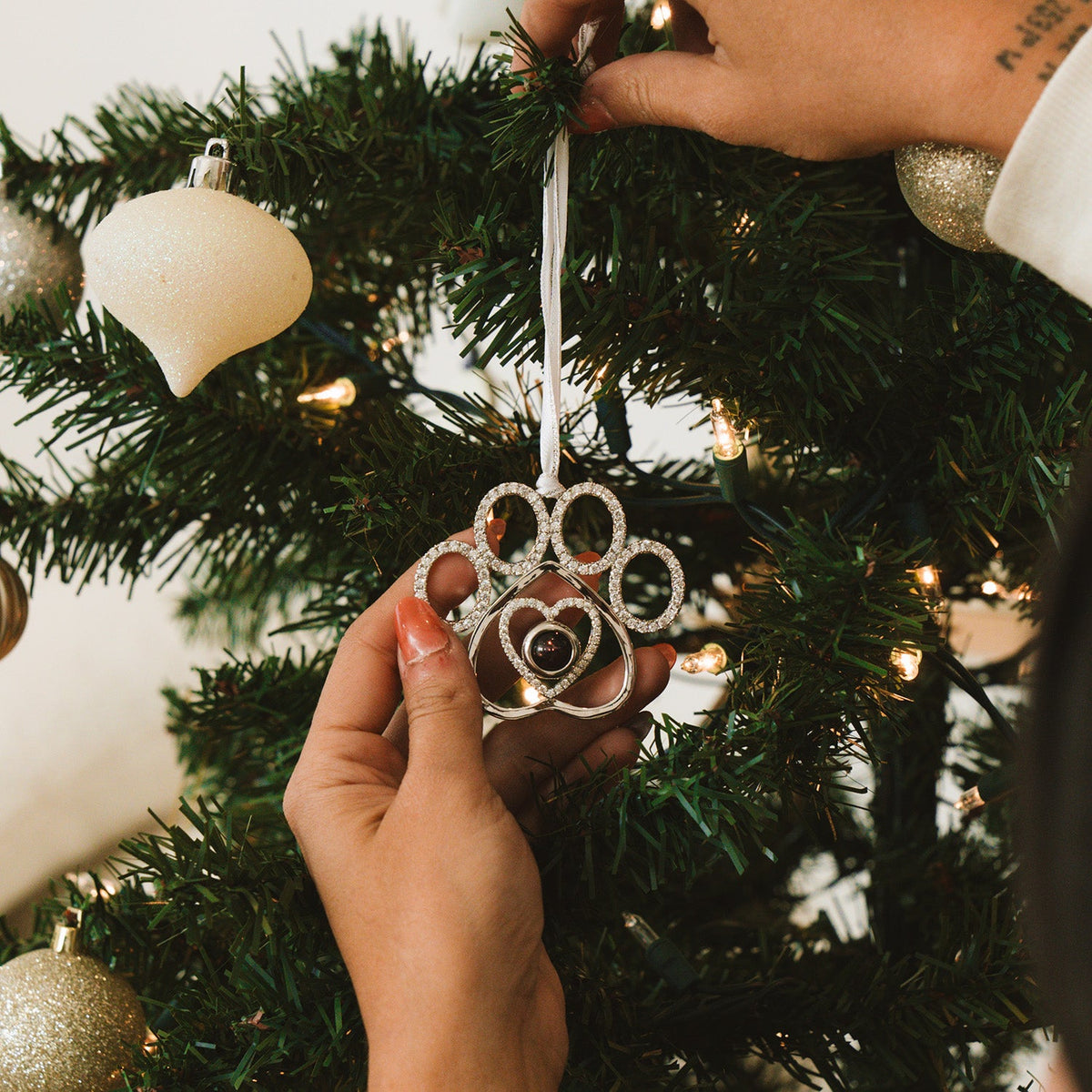 Personalized Cross Photo Ornament Christmas Gifts