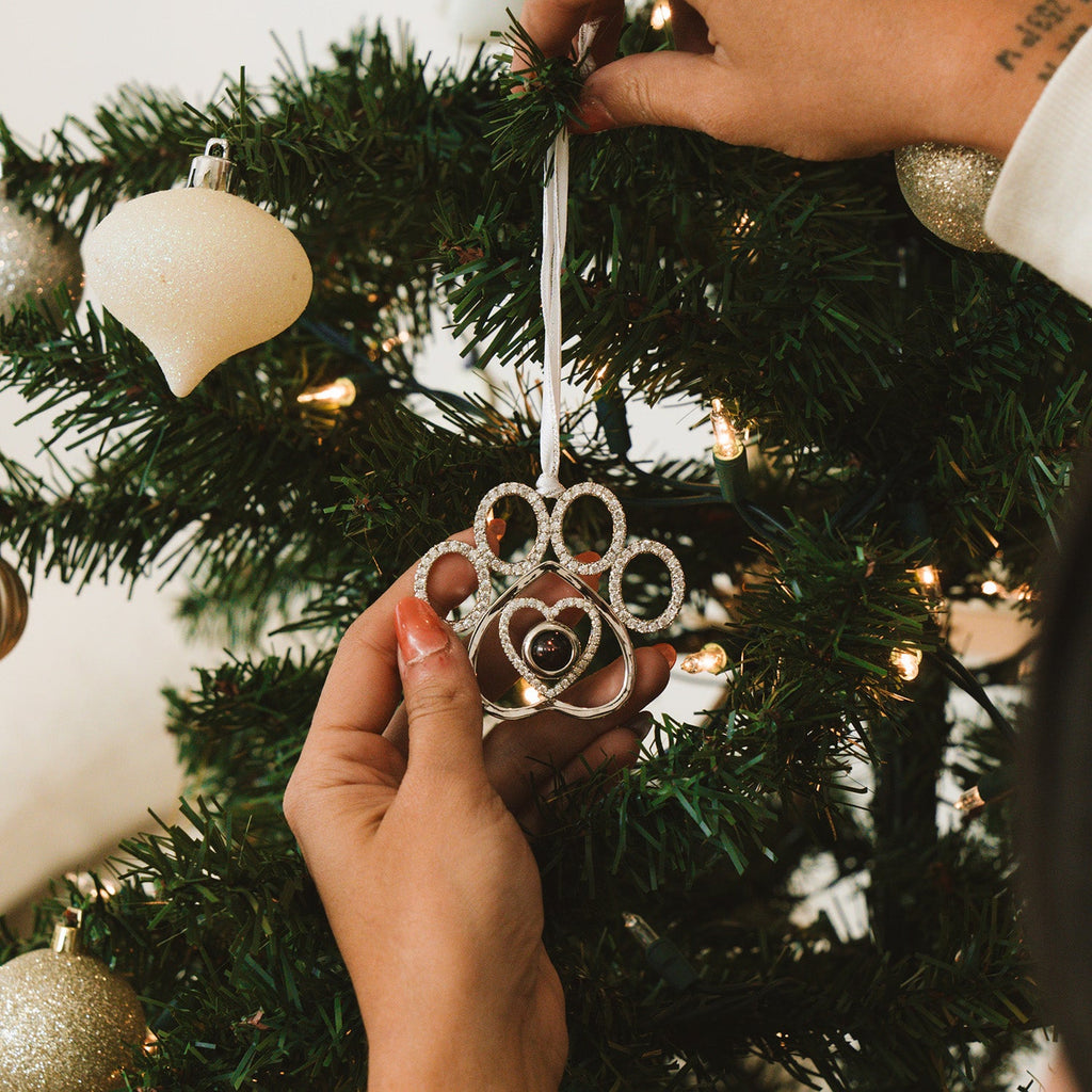 Personalized Nordic Snowflake Photo Ornament Custom Projection Ornaments Christmas Gifts for Him