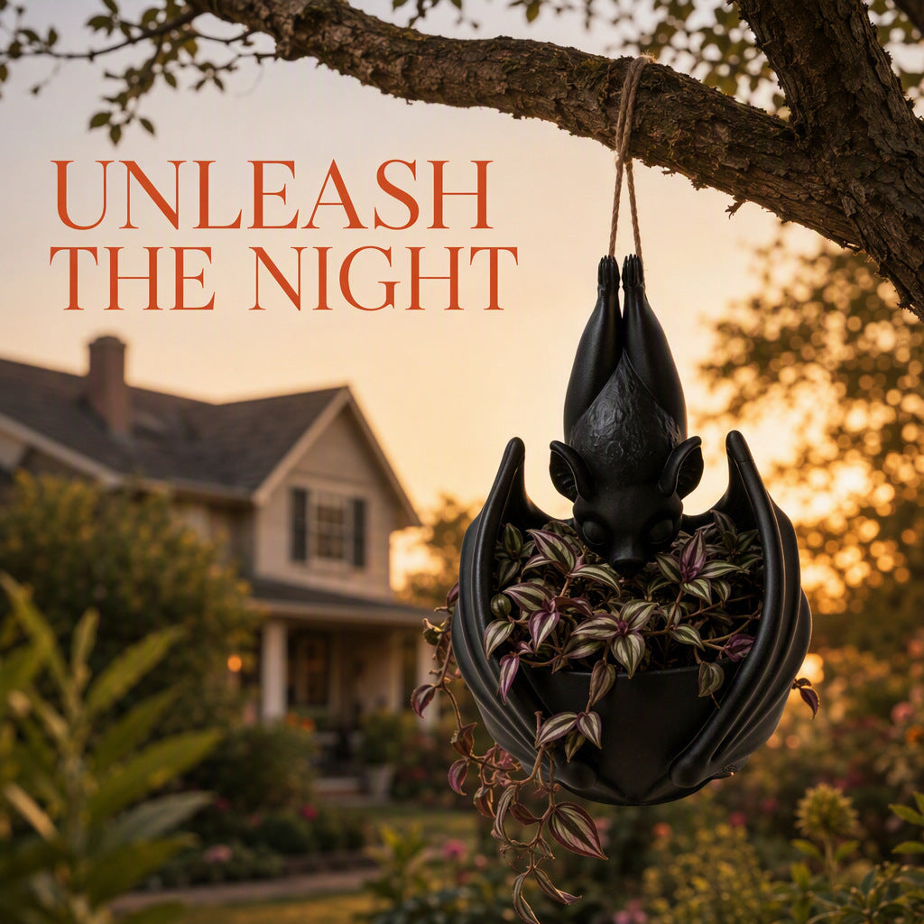 Hanging Bat Plant Pot – Creepy Gothic Planter