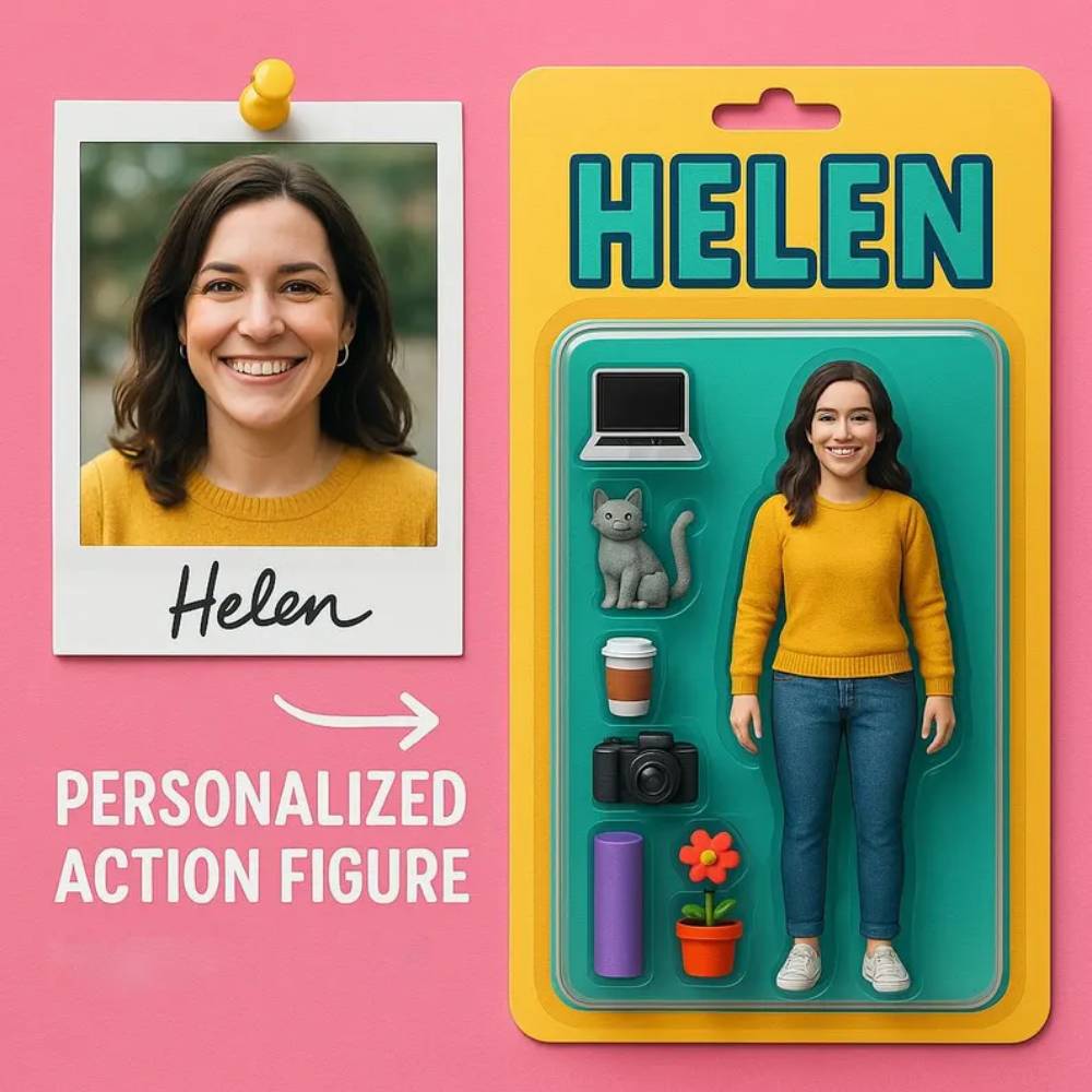 Custom 3D Effect Action Figure Pack Packaging Toy Box Style Art Gift Personalized Acrylic Car Hanger Gift for Mother
