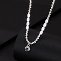Personalized Photo Necklace Projection Gem Pearl Necklace Anniversary Gifts for Her