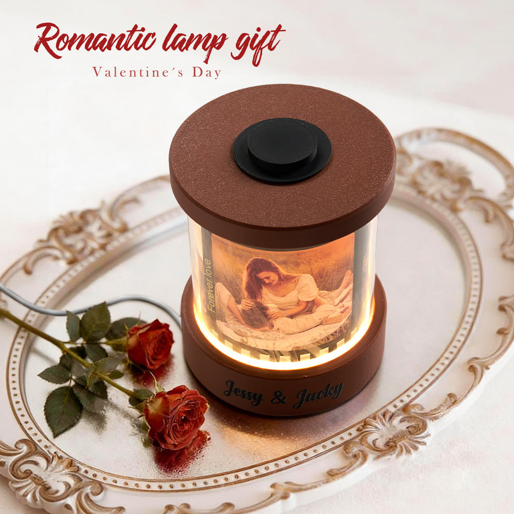 Custom Photo Film Night Light with Text Personalized Music Film Night Light with Engraving Option Perfect Valentine's Day Gift for Couple
