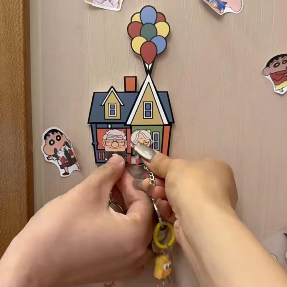 Key Holder Key Rack Movie Inspired Movie Related keychains Colorful Balloon House Wall Decor Cute Couple Keys Home Gift