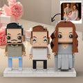 Full Body Customizable 3 People Custom Brick Figures Gift for a Family of three