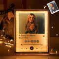Personalized Spotify Code Plaque Custom LED Music Picture Frame Scannable Mirror Night Light Mother's Day Gifts
