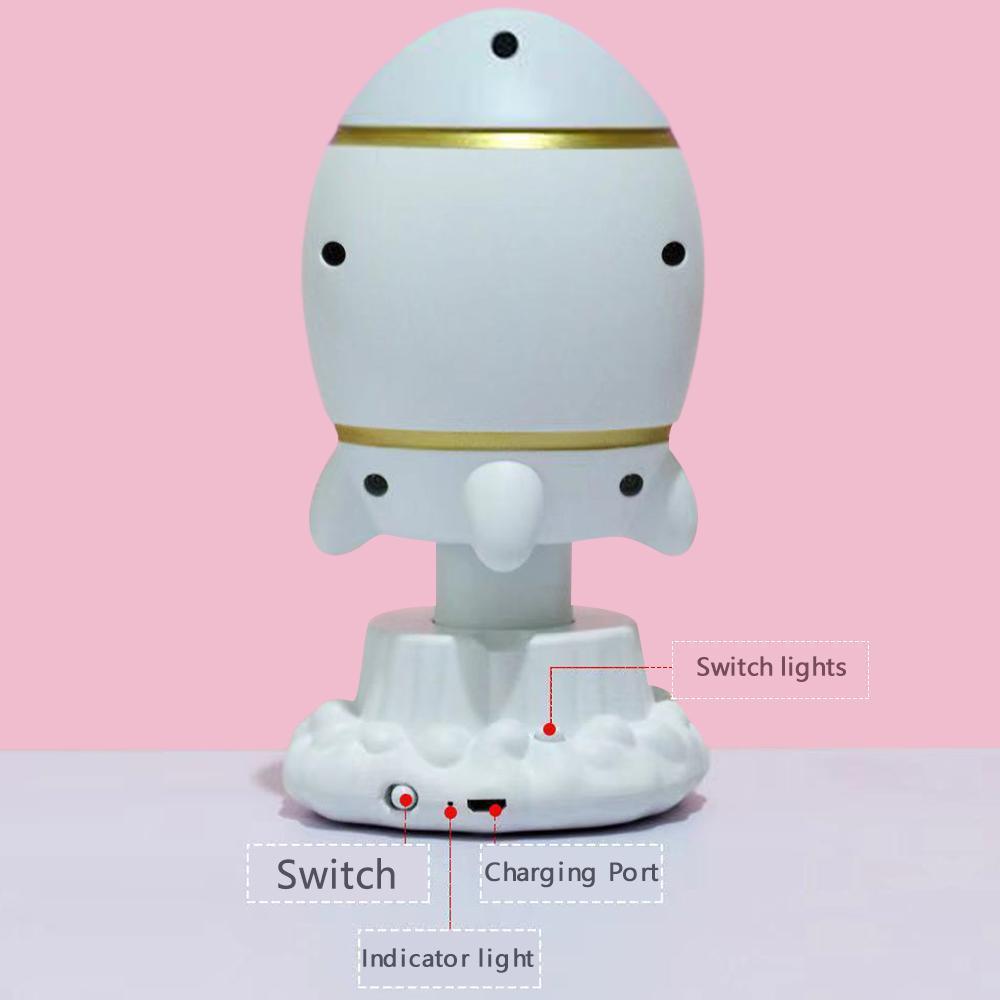 Sunset Projector Lamp Christmas Gifts Rocket Lamp Decor for Bedroom Aura Glow Lights