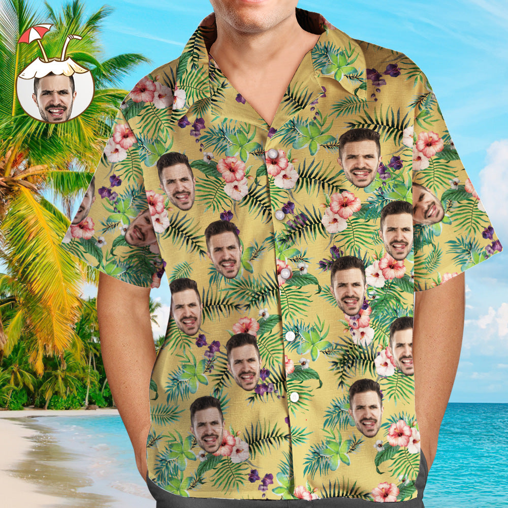 Custom Hawaiian Shirts Beer and Cheers Personalized Aloha Beach Shirt For Men