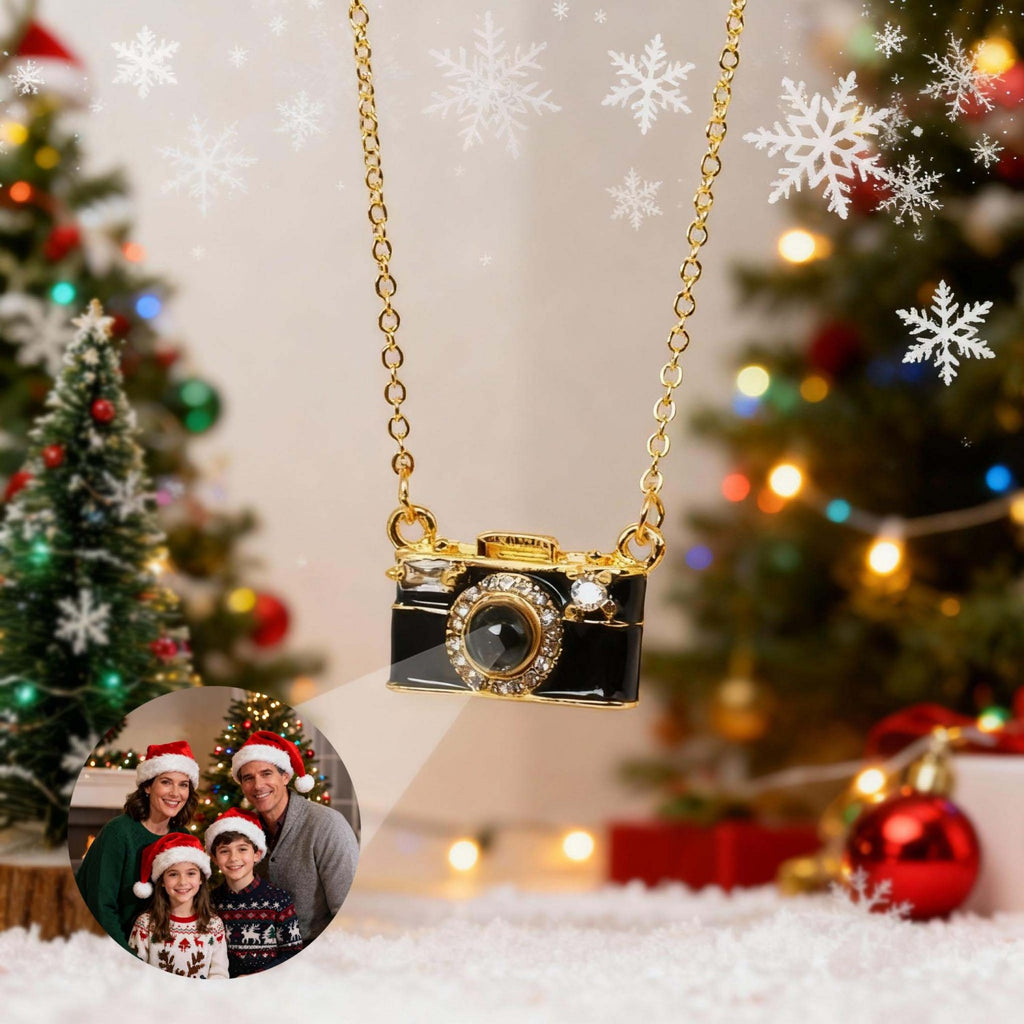 Personalized Photo Necklace Projection Gem Camera Necklace Christmas Gifts for Her