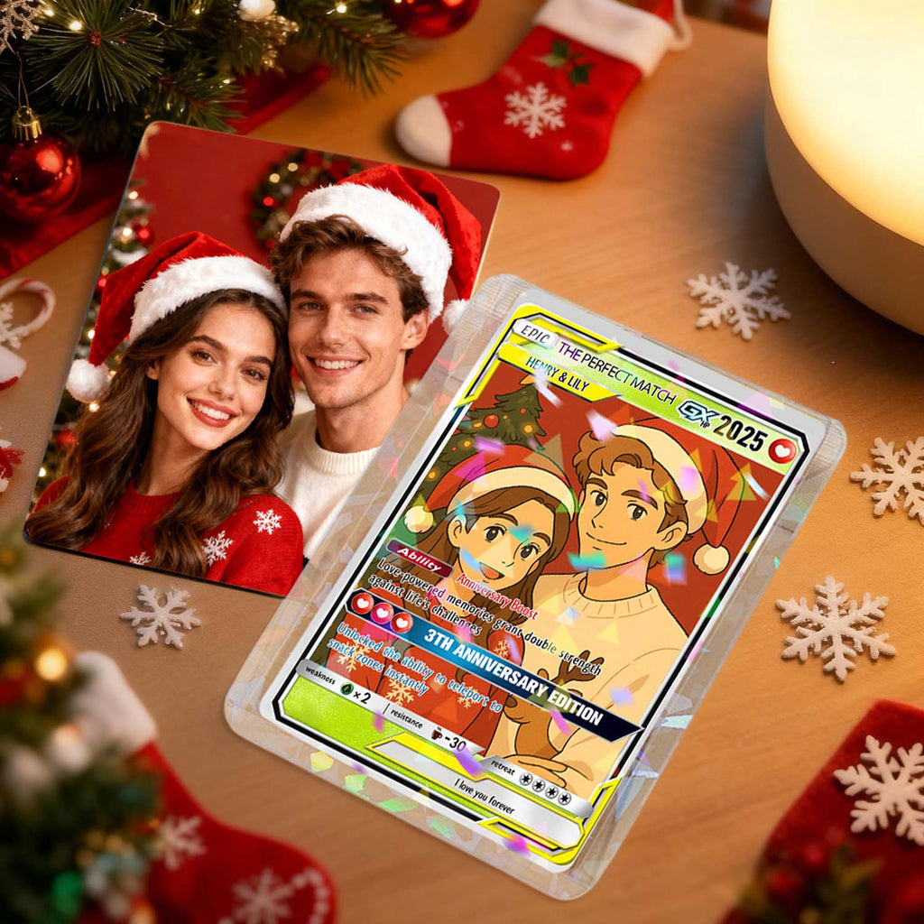 Personalized Poke Card Custom Photo Art Card Wallet Card Gift for Christmas
