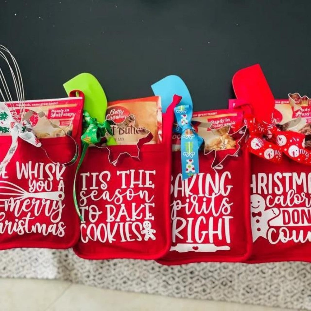 Christmas Baking Pot Rack Oven Pad Present Bag Kitchen Gifts Christmas Gifts