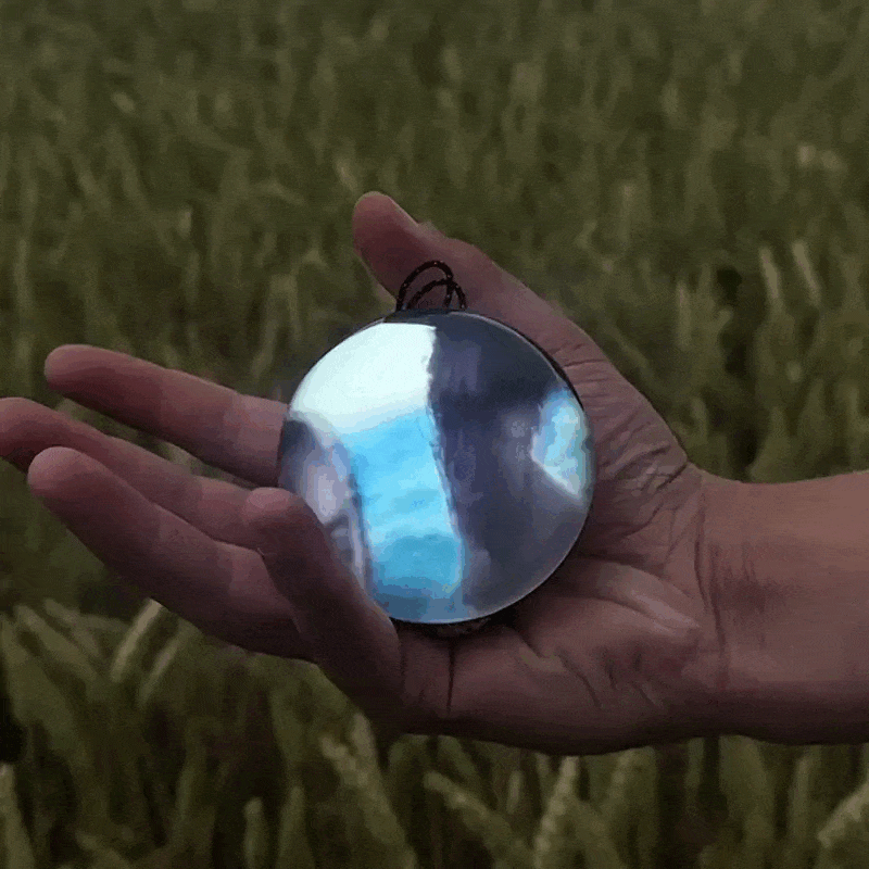 2.7inch Crystal Ball with Electronic Display DIY Video Import Possible Unique Gift for Home & Office Light-Up Sphere Anniversary Gift