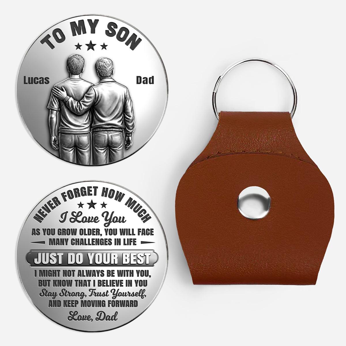 3D Printing Effect Custom Pocket Hug for Son/Daughter - Just Do Your Best