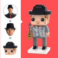 Customized Head Guitarist Figures Small Particle Block Toy Customizable Brick Art Gifts
