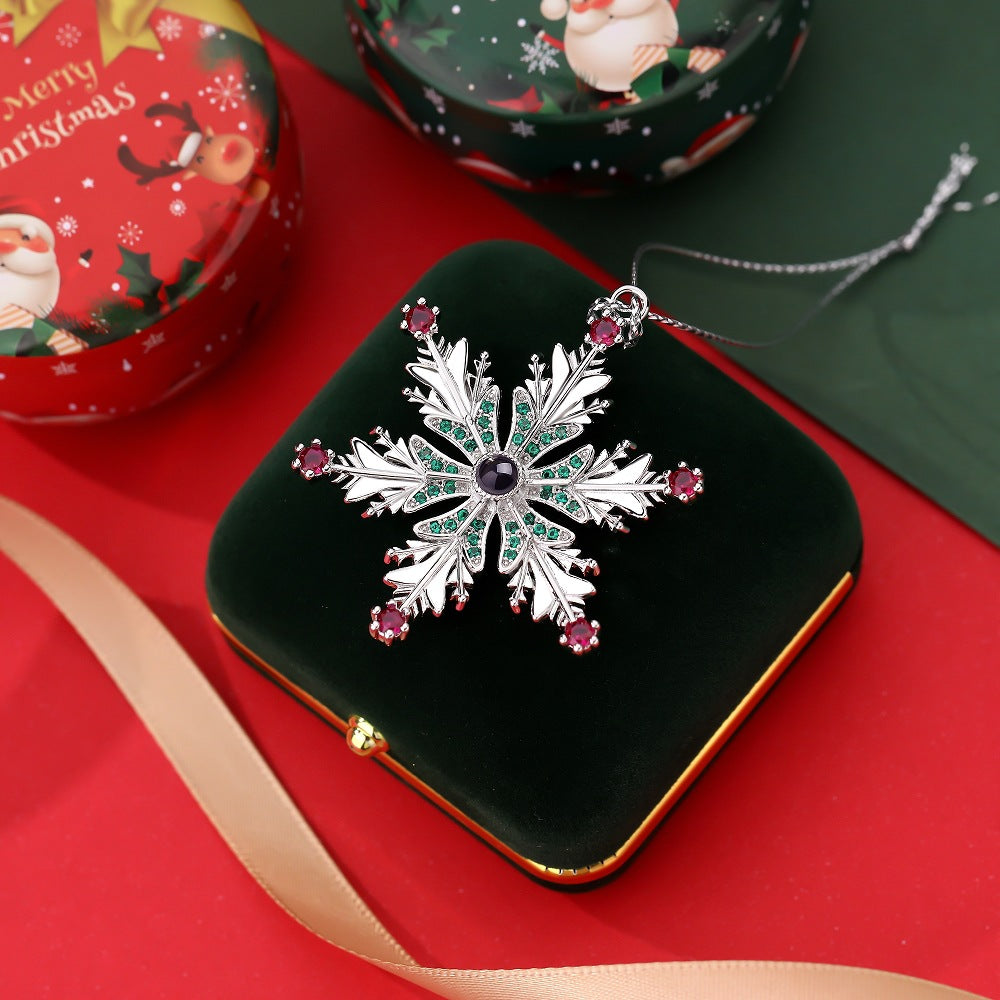 Personalized Photo Projection Ornaments Snowflake Christmas Gifts
