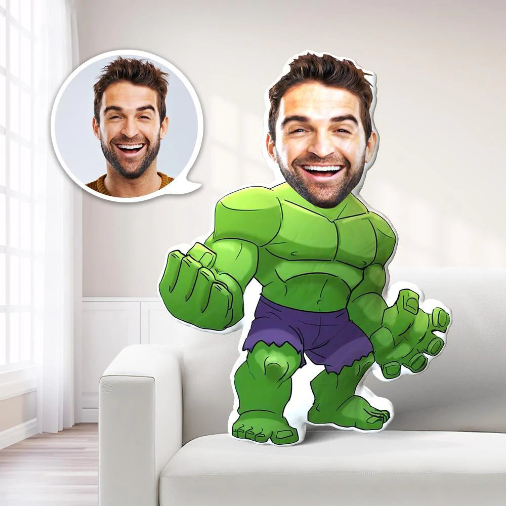 Body Pillow My Face Doll Custom Dolls Hulk Photo Pillow MiniMe Doll AR View Gift For Boyfriend