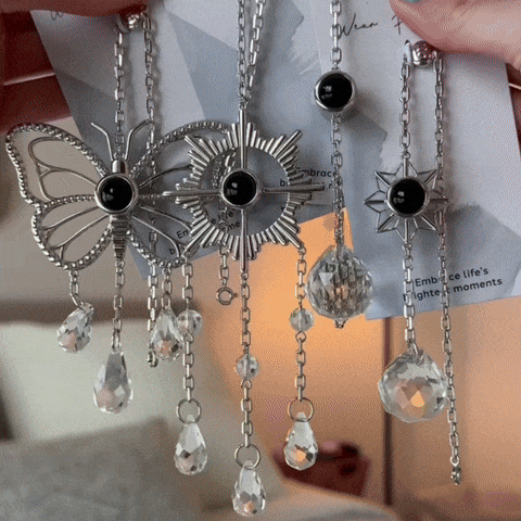 Personalized Butterfly Photo Sun Catcher Projection Ornament Car Decor