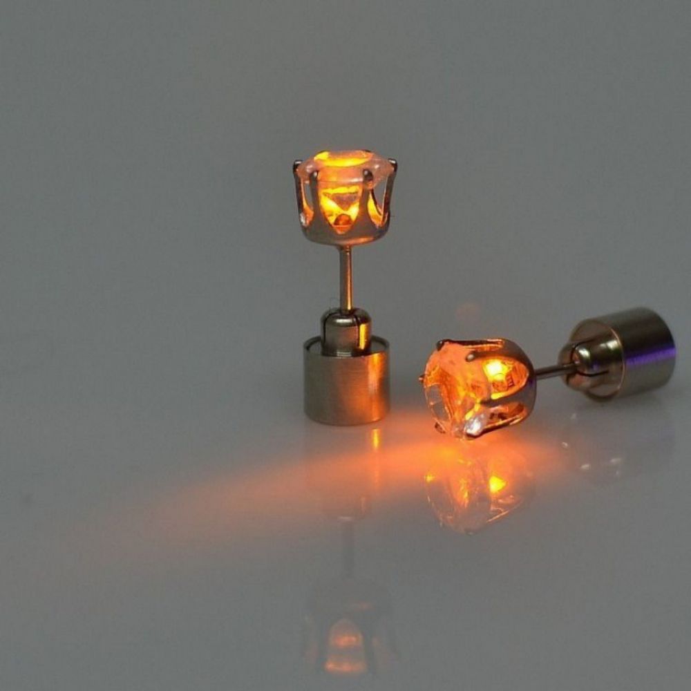 LED Colorful Luminous Earrings Flashing Light up Stud Accessories for Party