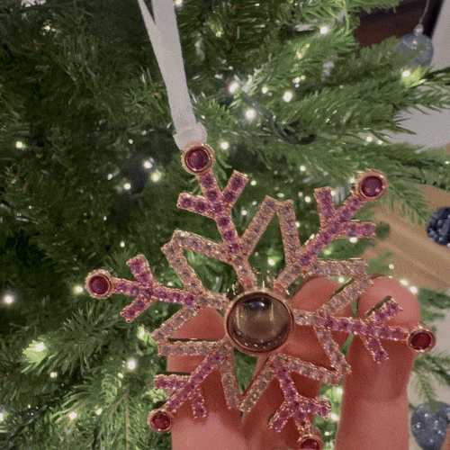 Personalized Projection Ornament Custom Photo Angel Christmas Ornament Gifts Christmas Tree Decoration