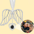 Personalized Angel Wing Heart Photo Ornament Projection Gem Ornament Christmas Tree Ornament Christmas Gifts