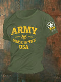 Men's USA ARMY 250th Anniversary Printing T Shirt