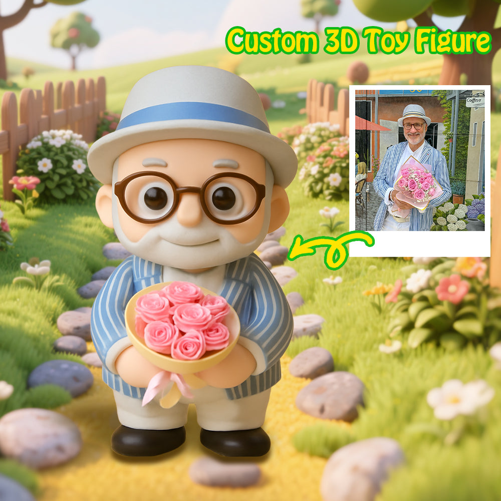 Custom 3D Action Figure From Your Photo Personalized Toy Figure to Dad Custom Action Figure Gifts For Father's Day