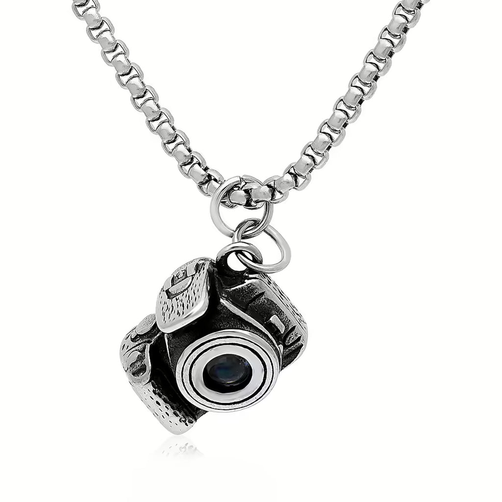 Personalized Photo Necklace Projection Gem Camera Necklace Anniversary Gifts for Him