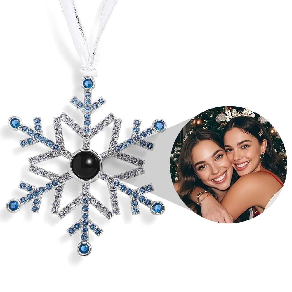 Personalized Projection Ornament Custom Photo Angel Christmas Ornament Gifts Christmas Tree Decoration