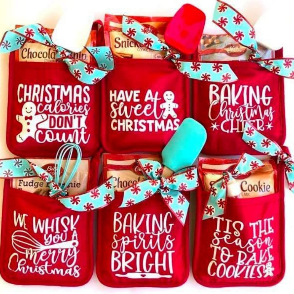 Christmas Baking Pot Rack Oven Pad Present Bag Kitchen Gifts Christmas Gifts