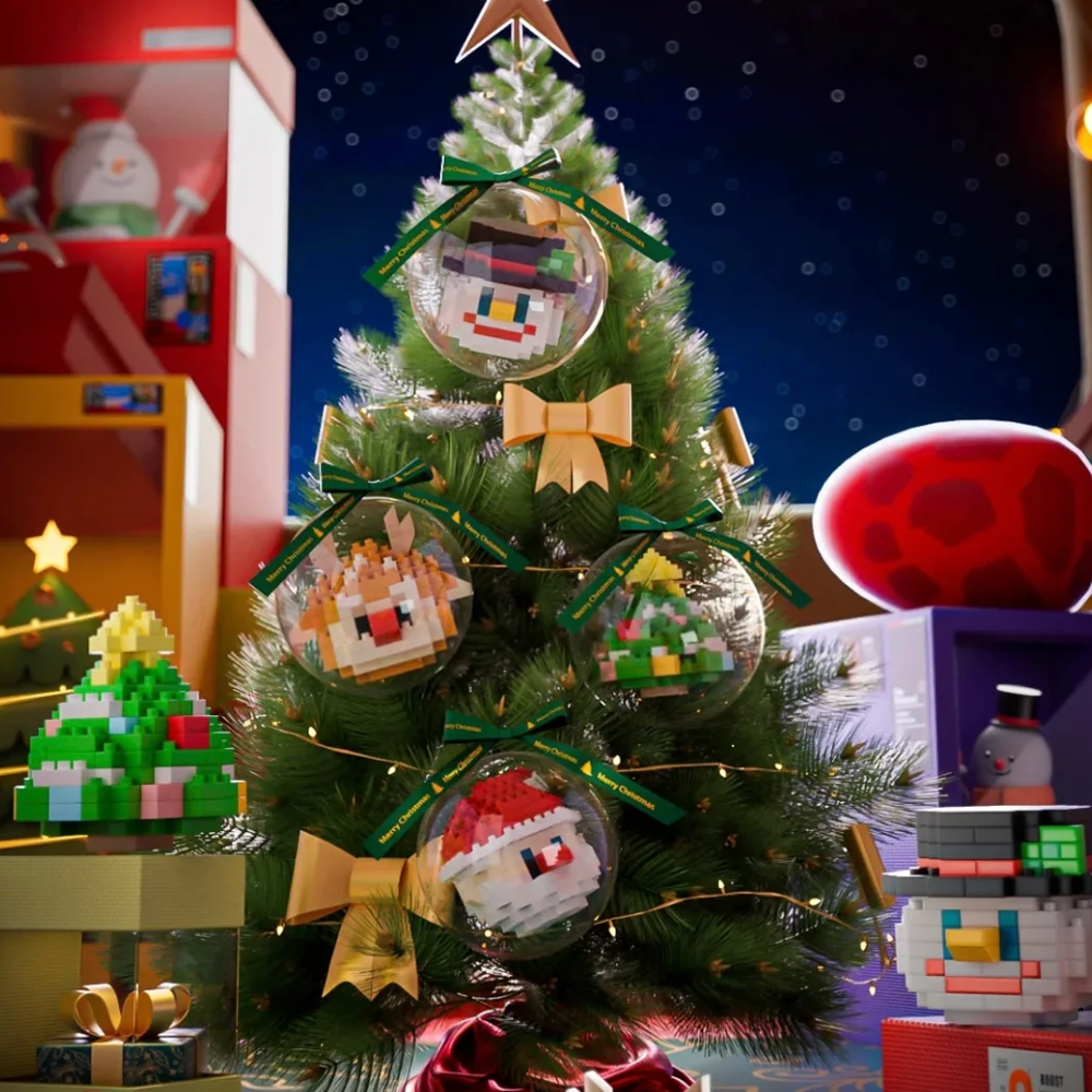 Classic Christmas Building Block Ornaments for Grandparents to Cherish DIY Building Block Christmas Ornaments Best Unforgettable Gift For Kids