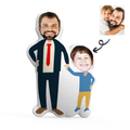 Custom Photo Pillow Father and Son Perfect Father's Day Gift