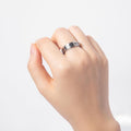 Flower Anxiety Ring Stainless Steel Fidget Ring Birthday Gift For Men Women