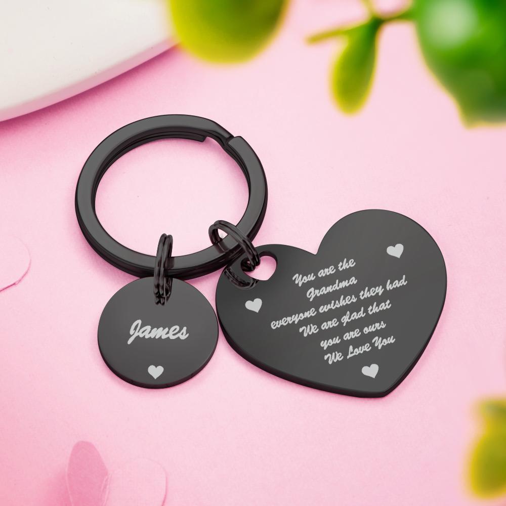 Custom Engraved Hollow Heart Calendar Keychain Save the Date Keychain