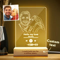 Scannable Music Code Photo Frame Acrylic Music Plaque Photo Night Light Unique Gift