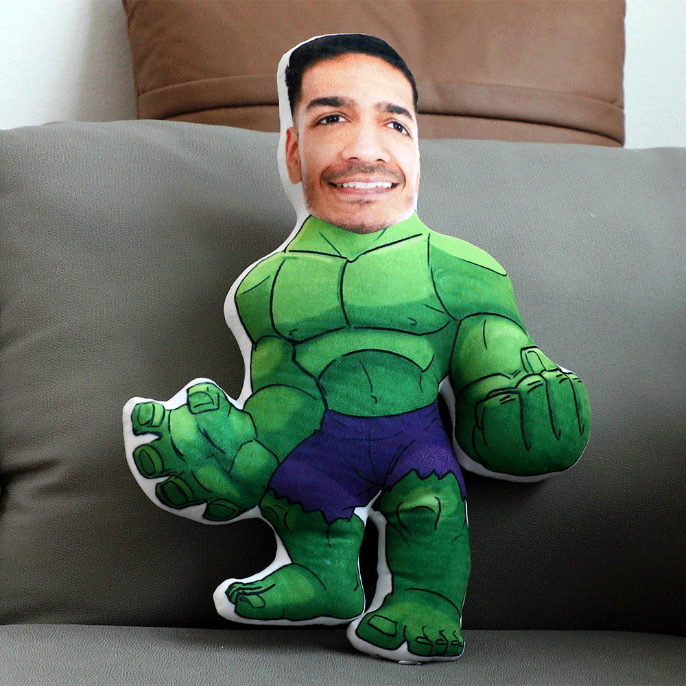 Body Pillow My Face Doll Custom Dolls Hulk Photo Pillow MiniMe Doll AR View Gift For Boyfriend