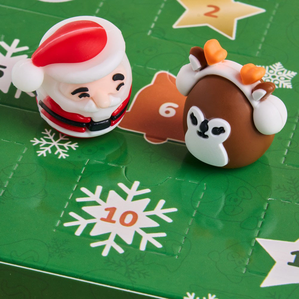 Doll Advent Calendar 2025 for Kids Christmas Countdown Calendar 24 Mini Dolls Plush or PVC Toys Gift for Children