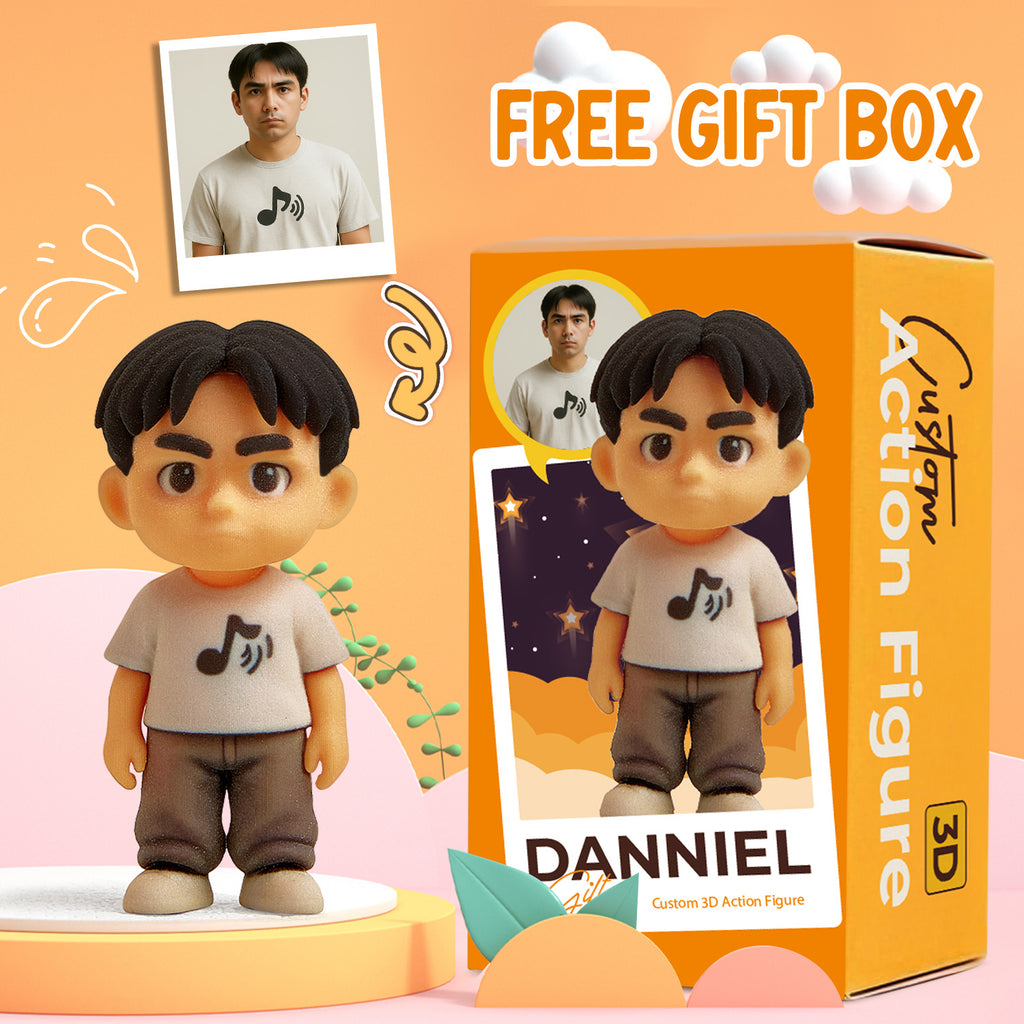 Custom 3D Mini Figure from Your Photo Personalized Desk Toy for Office Decor