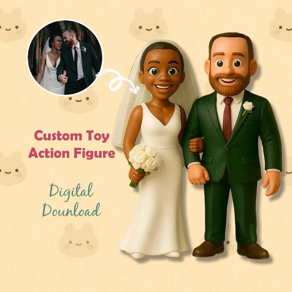 Custom 3D Action Figure From Your Photo Personalized Toy Figure to Dad Custom Action Figure Gifts For Father's Day