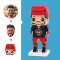 Customized Head Sport Figures Small Particle Block Toy Customizable Brick Art Gifts