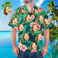 Custom Face Shirt Men S All Over Print Hawaiian Shirt
