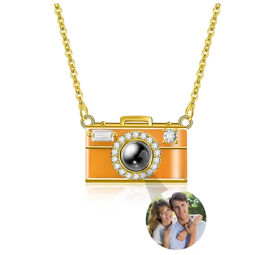 Personalized Photo Necklace Projection Gem Camera Necklace Christmas Gifts for Her