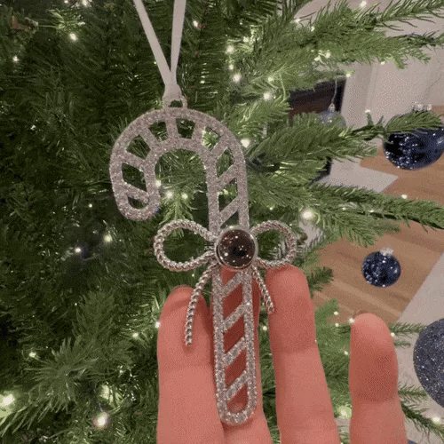 Custom Pearl Snowflake Rose Gold Photo Ornament Custom Projection Ornament Christmas Gifts