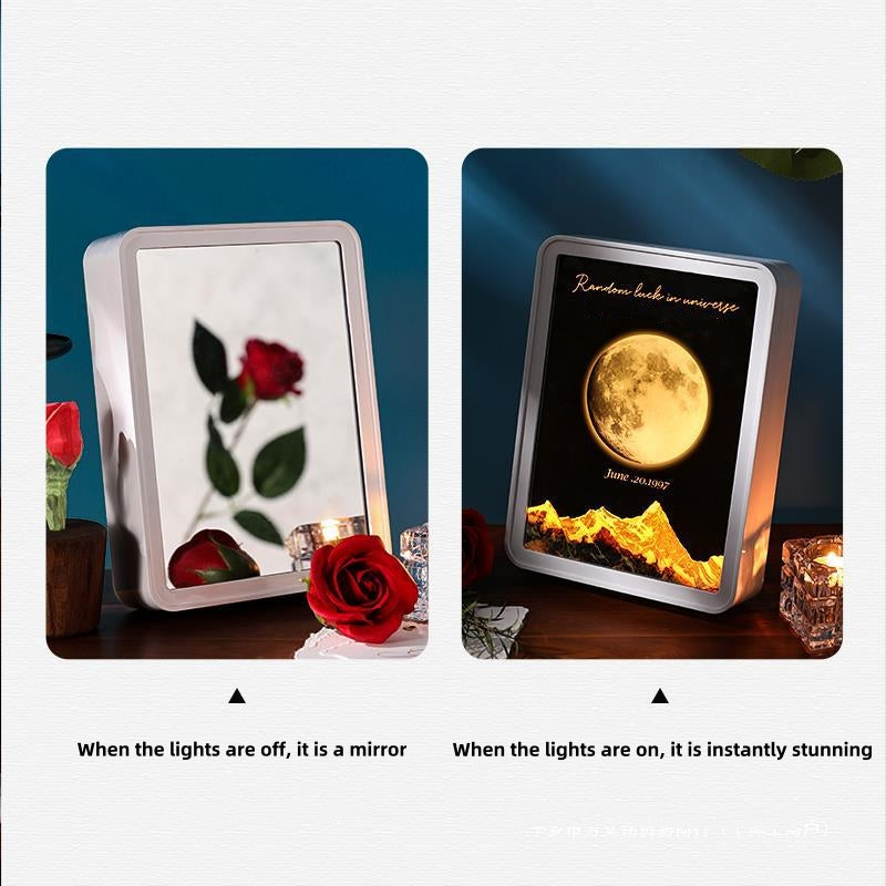 Customized Moon Phase Ornaments Moon Phase Mirror Lights Bluetooth Speakers Gifts For Girlfriends Anniversary Gifts Birthday Gifts