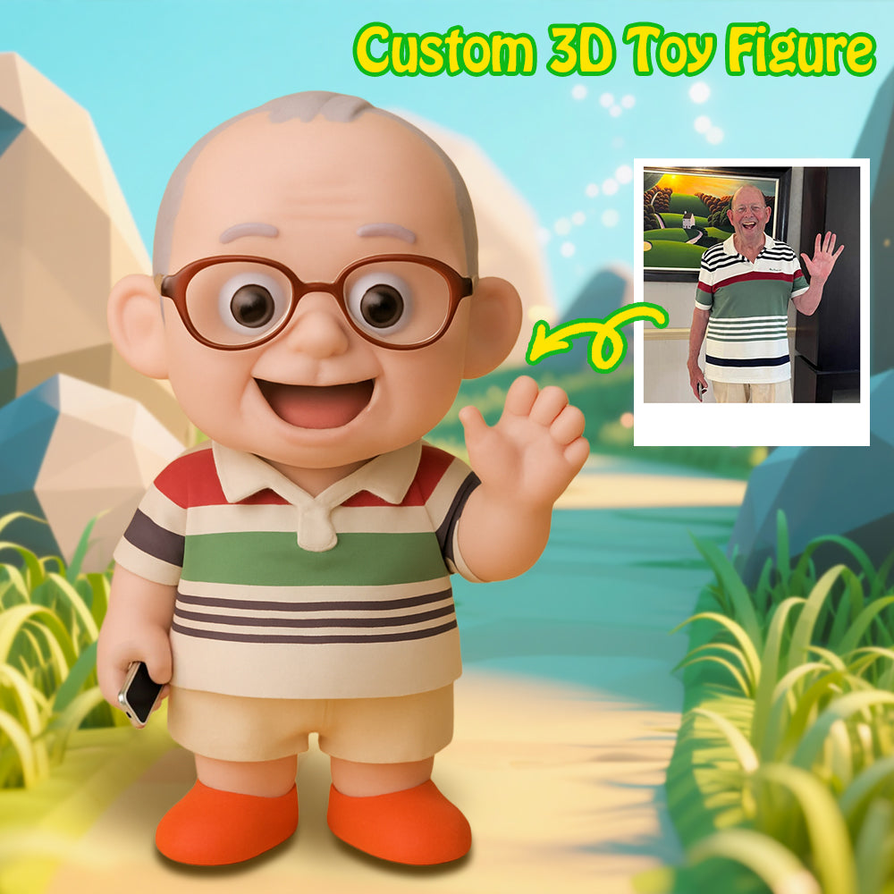 Custom 3D Action Figure From Your Photo Personalized Toy Figure to Dad Custom Action Figure Gifts For Father's Day
