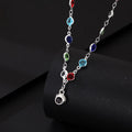 Personalized Colored Crystal Photo Necklace Projection Gem Necklace Anniversary Gifts for Her