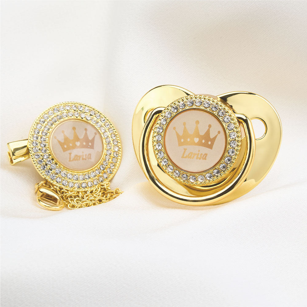 Personalized Name Exquisite Handmade Pacifier Christmas Gift for Your Little One